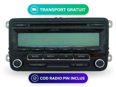 Radio CD MP3 VW RCD 310 5M0035186AA Golf 6 Polo 6R + Cod PIN Deblocare Deco